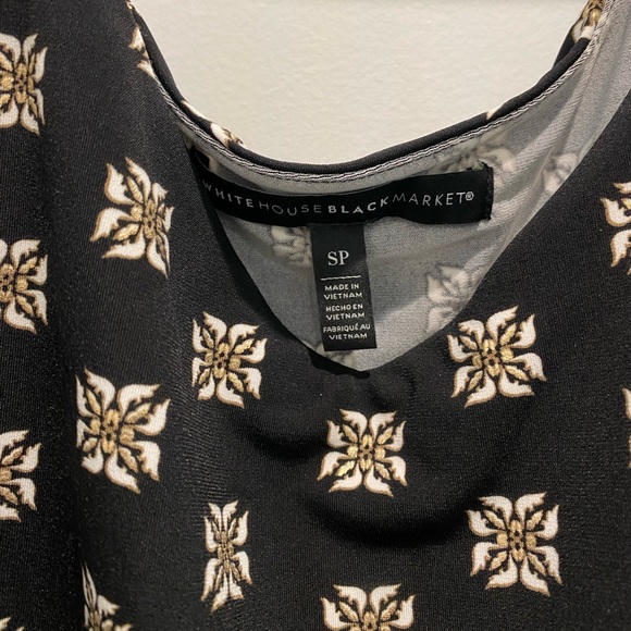 NWOT🌛 WHBM Matte Jersey Metallic Print Jumpsuit Size SP - Picture 6 of 6